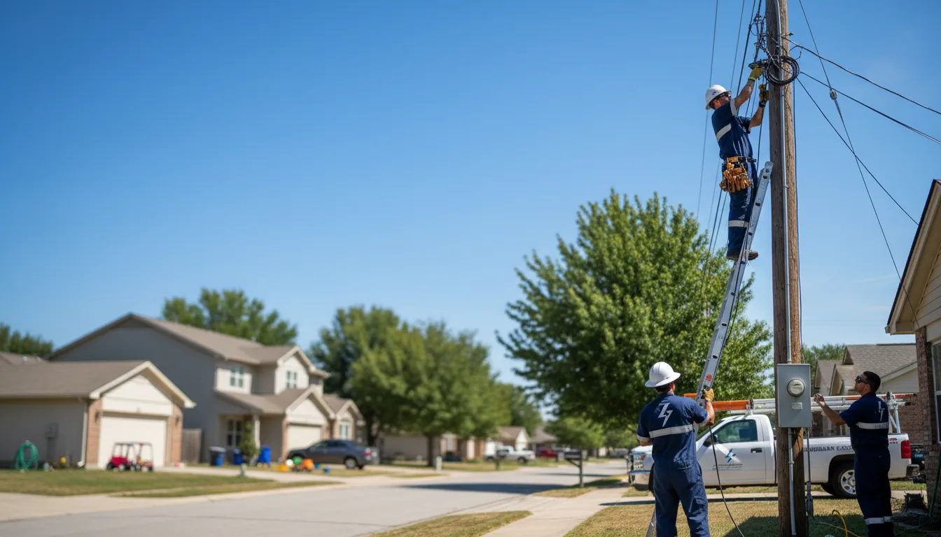 Residential electrician providing installation services in Clyman, WI
